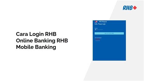 rhb online login